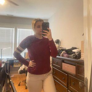 Red Pullover/Sweater - Forever 21